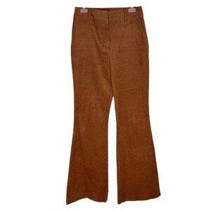 Boden 6 Corduroy Flare Pants Rust Brown Camel Retro Artsy Boho